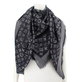 LOUIS VUITTON SHINE SHAWL SCARVES BLACK
