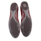 TORY BURCH PATENT FLATS MAROON 8.5 US