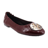 TORY BURCH PATENT FLATS MAROON 8.5 US