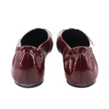 TORY BURCH PATENT FLATS MAROON 8.5 US