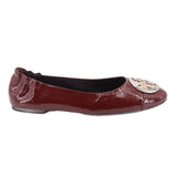 TORY BURCH PATENT FLATS MAROON 8.5 US