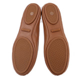 TORY BURCH LEATHER FLATS NUDE 8.5 US