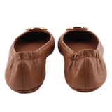 TORY BURCH LEATHER FLATS NUDE 8.5 US