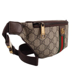 GUCCI OPHIDIA SMALL BELT BAGS TAN/WEB