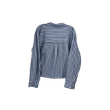 VERONICA B STRIPED TOPS BLUE M | 8