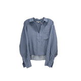 VERONICA B STRIPED TOPS BLUE M | 8