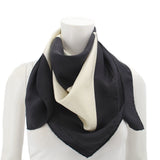 YVES SAINT LAURENT POLKA DOT SCARVES BLACK