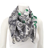 HERMES SIESTE AU PARADIS SCARVES BLACK/GREEN