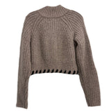 DH CHUNKY CARDIGANS TAUPE XS