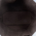 INTOXIC blue tote bag interior lining with open top and stitched seam