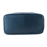 INTOXIC blue textured tote bag base with structured bottom panel