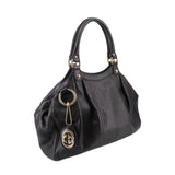 GUCCI GUCCISSIMA SUKEY HANDLE BAG BLACK