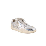 TORY BURCH METALLIC SNEAKERS SILVER 7.5 US