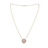 VAN CLEEF & ARPELS PURE ALHAMBRA 18K GOLD & MOTHER-OF-PEARL NECKLACES