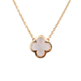 VAN CLEEF & ARPELS PURE ALHAMBRA 18K GOLD & MOTHER-OF-PEARL NECKLACES