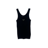 PRADA KNIT TANK TOPS BLACK S
