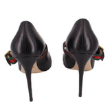 GUCCI LEATHER MARY-JANE HEELS BLACK 40 EU | 9 US