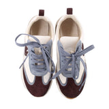TORY BURCH SUEDE SNEAKERS BLUE WHITE 9 US