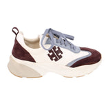 TORY BURCH SUEDE SNEAKERS BLUE WHITE 9 US