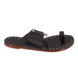 TORY BURCH LEATHER SANDALS BLACK 9 US