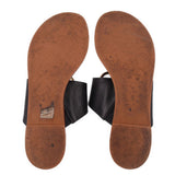 TORY BURCH LEATHER SANDALS BLACK 9 US