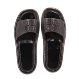 TORY BURCH BUBBLE JELLY SLIDE SANDALS BLACK 10 US