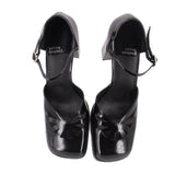JEFFREY CAMPBELL MAXXED PLATFORM HEELS BLACK 9 US