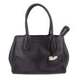 FERRAGAMO NOLITA LEATHER TOTES BLACK