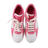 LOUIS VUITTON WOMEN'S TIMEOUT SNEAKERS WHITE/PINK 38.5 EU | 8.5 US