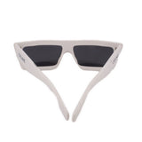 CELINE CL40214U RECTANGLE FRAME SUNGLASSES WHITE