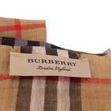 BURBERRY GRAY GAUZE SCARVES TAN