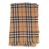 BURBERRY GRAY GAUZE SCARVES TAN