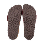 Brown leather sandals outsole bottoms with textured pattern, EU 41