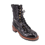 JEFFREY CAMPBELL LACE UP BOOTS BLACK 9
