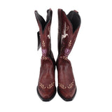 JB DILLON COWGIRL BOOTS BROWN 9 US