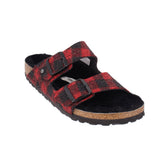 BIRKENSTOCK PLAID SANDALS RED 8 US