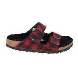 BIRKENSTOCK PLAID SANDALS RED 8 US