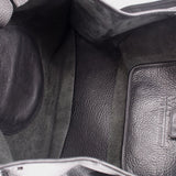 Telfar medium carry shoulder bag interior view, structured lining and side pocket
