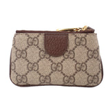 GUCCI OPHIDIA ZIP KEY POUCHES TAN