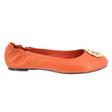 TORY BURCH LEATHER FLATS ORANGE 41 EU | 10 US