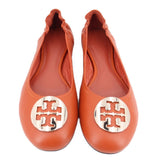TORY BURCH LEATHER FLATS ORANGE 41 EU | 10 US