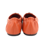 TORY BURCH LEATHER FLATS ORANGE 41 EU | 10 US