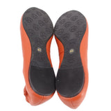 TORY BURCH LEATHER FLATS ORANGE 41 EU | 10 US