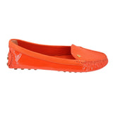 TORY BURCH PATENT FLATS ORANGE 10.5 US