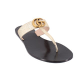 GUCCI MARMONT SANDALS GOLD 36.5 EU | 6.5 US