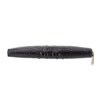 Brahmin Skyler Melbourne clutch wallet, slim black embossed leather profile