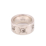 GUCCI STERLING SILVER GUCCI GHOST RINGS 6
