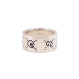 GUCCI STERLING SILVER GUCCI GHOST RINGS 6