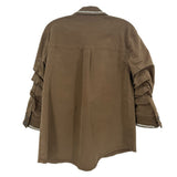 CINQ A SEPT EMBELLISHED JACKETS GREEN S
