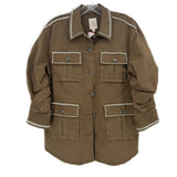 CINQ A SEPT EMBELLISHED JACKETS GREEN S